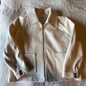 Bagatelle Collection Off-White Zip-Up Jacket